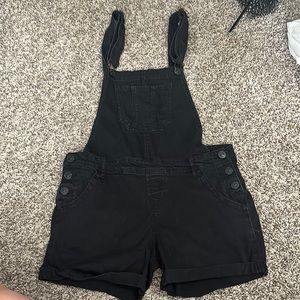 Black short overalls